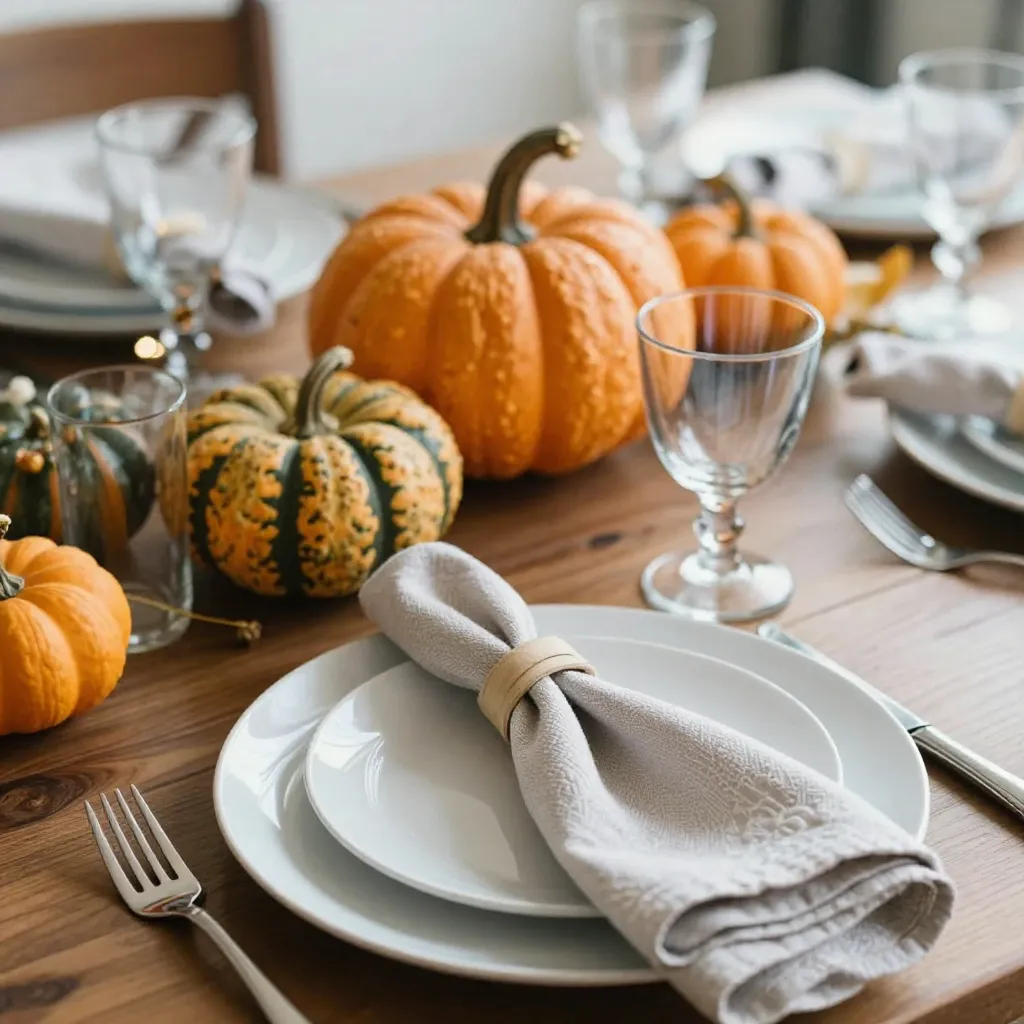 Artistic dining table setup